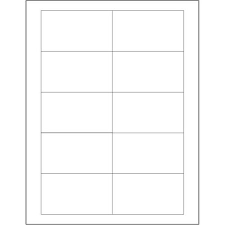 BOX PARTNERS Tape Logic LL118 3.5 x 2 in. White Rectangle Laser Labels - Pack of 1000 LL118